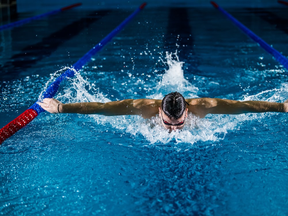 Swimmer in the water